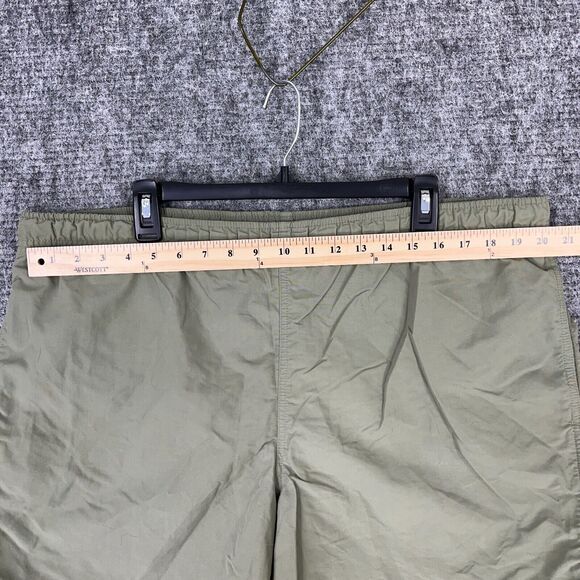 Lands End Swim Shorts Mens Large Green Hybrid Beach Resort Vacation Lined - Picture 5 of 8